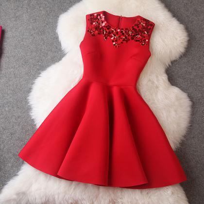 Designer Sequined Sleeveless Dress For..