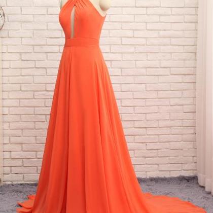 Cheap prom dresses 2018,Orange Hija..