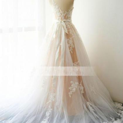 Lace, Unique Qprom Sexy Wedding Dresses Fashion..