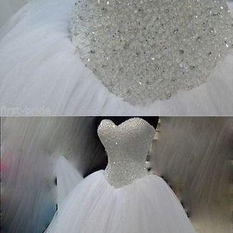 Wedding Dresses White/ivory Beadding Wedding Dress..