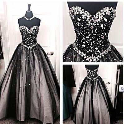 Back Up Lace Long Ball Gowns Prom D..