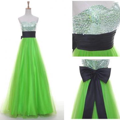 Mint Prom Dress 2015 Prom Dress Tulle Prom Dress..