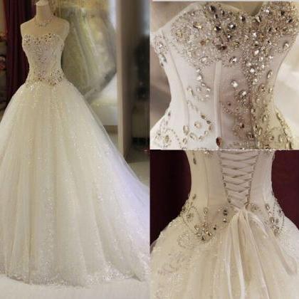 Elegance White/Ivory Wedding Dress ..