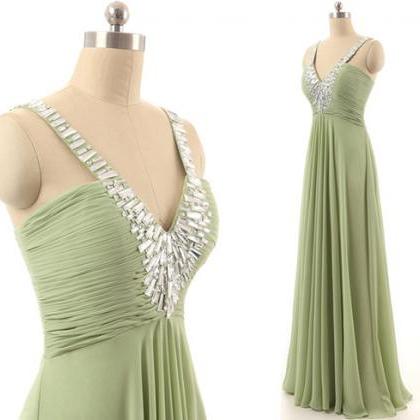 Champagne Chiffon Lace Front Bow One Shoulder Prom..