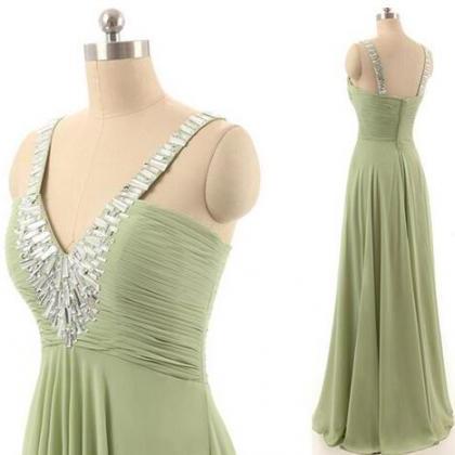 Champagne Chiffon Lace Front Bow One Shoulder Prom..