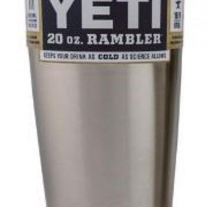 Yeti Coolers Rambler Tumbler, Silver,30 Oz. By..