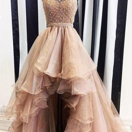 Long Scoop Backless Ball Gown Prom Dresses Eugene..