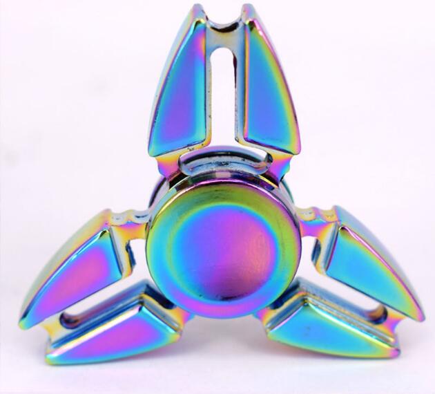 Crab triangular colorful finger gyro decompression toys