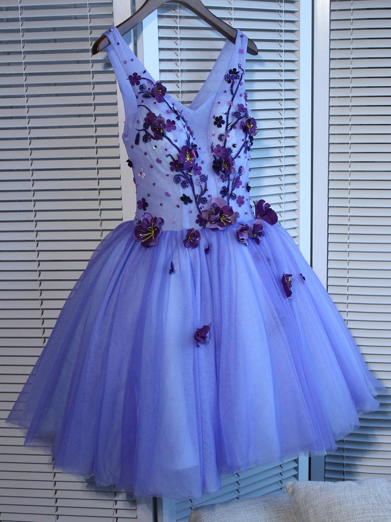 Aline Dress Vneck Short/Mini Prom Dress Juniors