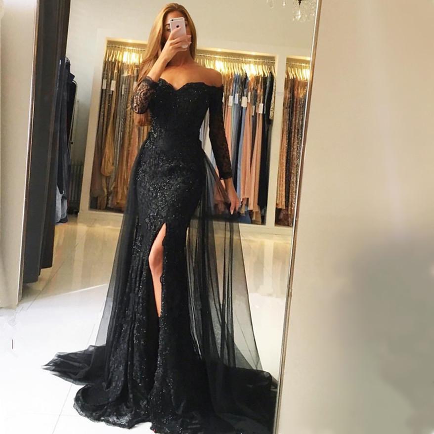 Black Mermaid Wedding Dresses