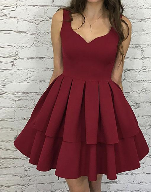 cute burgundy dress