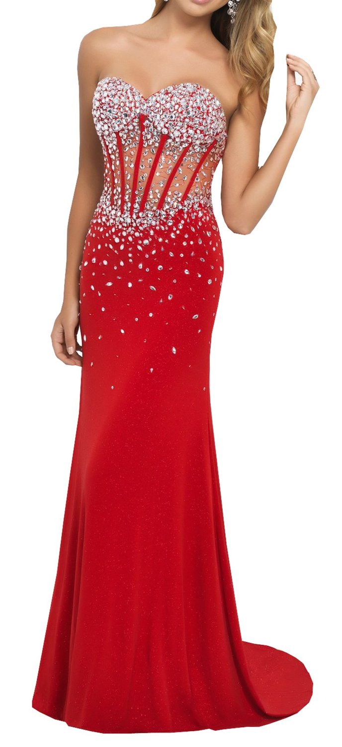 Long Corset Style Prom Dresses