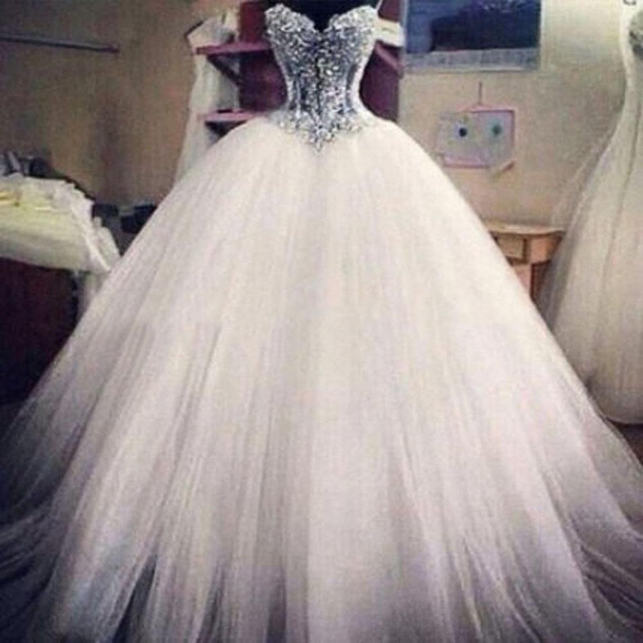 wedding dresses Women's Luxury Beading Plus Size Wedding Dresses Wedding Dresses for Bride Long White Dress wedding gowns