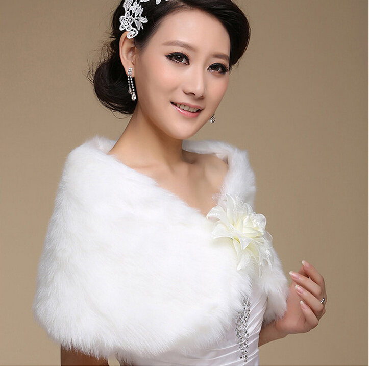 2015 Women's Clothing Accessories Warm Plush Wedding Dress Elegant Shawl Manufacturers Wholesale