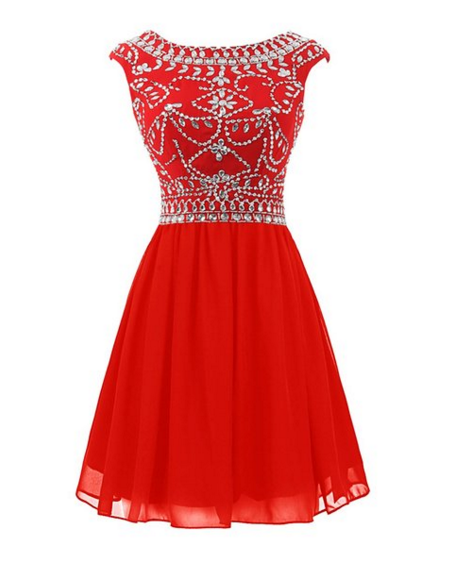 Selling Red Short Homecoming Dresses For Teens,beauty Beading Graduation Dresses,pen Back Cocktail Dresses