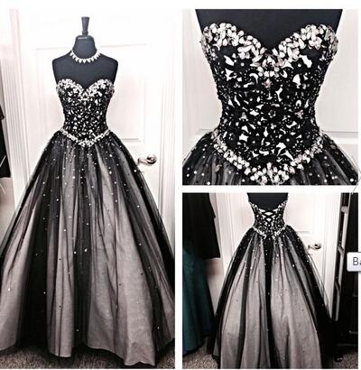 Back Up Lace Long Ball Gowns Prom Dresses,Modest Evening Dresses, Sweetheart Party Prom Dresses,Formal Prom Gowns