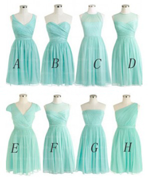 Tiffany Blue Bridesmaid Dress, Short ...