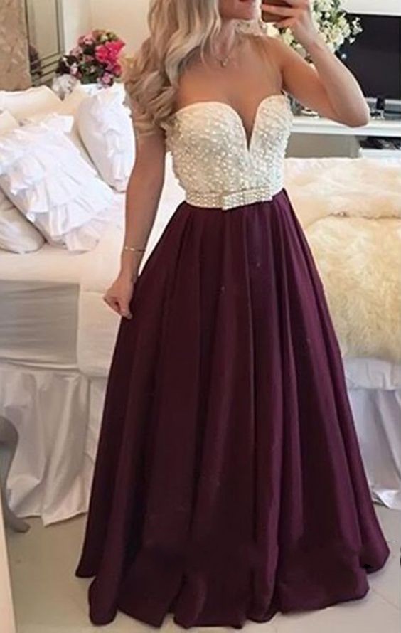 burgundy plus size prom dress