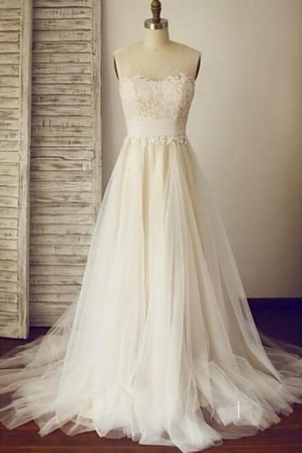 Bohemian Wedding Dress - Lace Wedding Dress - Boho Prom Dress