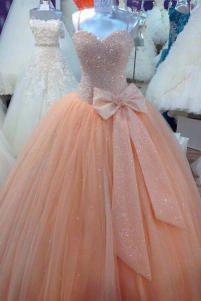 Champagne Chiffon Lace Front Bow One Shoulder Prom Dresses Bridesmaid Evening Gown Cheapreal Custom Ball Gown Prom Dresses, Ball Gown Prom